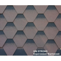 UNI STRONG Битумная черепица сота 3.0 м2 графит