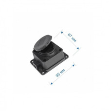 Колодка RIGHT HAUSEN Waterproof 1-а з/з черная IP44 HN-084012N (12/120)