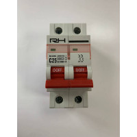 Автоматический выключатель RH 2p "C" 25A HN-401025 (6/120)