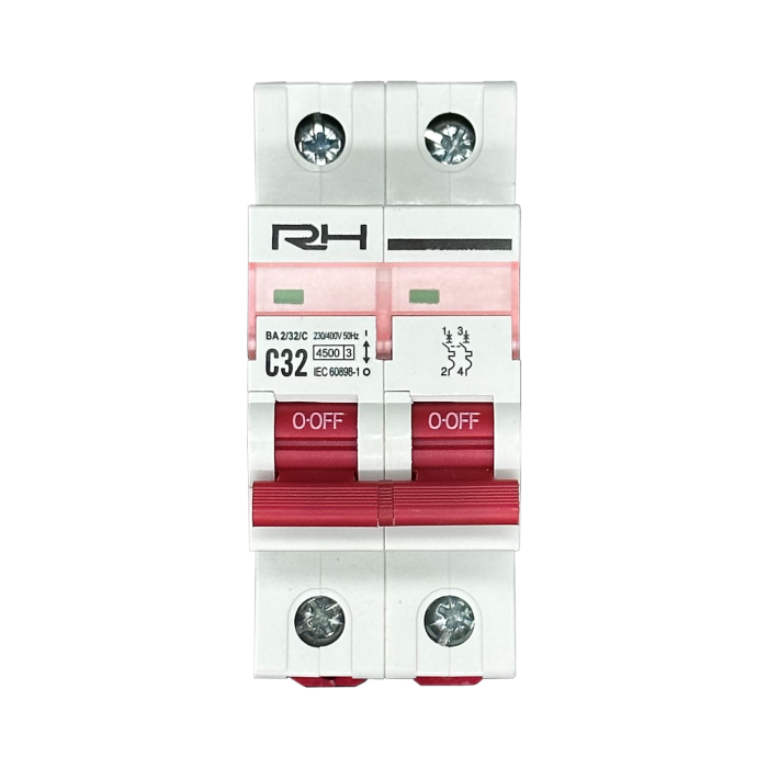 Автоматический выключатель RH 2p "C" 20A HN-401024 (6/120)