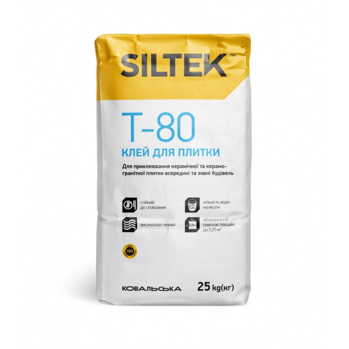 Клей Siltek Т-80 (25кг) для плитки