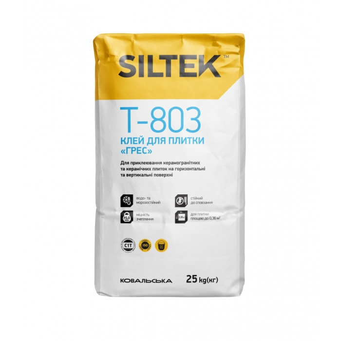 Клей Siltek Т-803 (25кг) для плитки ГРЕС