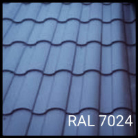 Черепица металическая RAL7024 0,45 мат/глянец графит