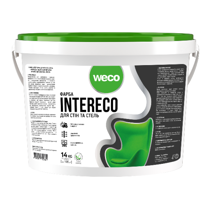 Краска интерьерная INTERECO WECO 3,2кг