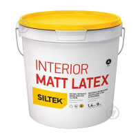 Краска латексная Siltek Interior Matt Latex База А глубокий мат белый 7 кг