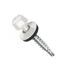 Саморез кровельный 4,8*35 RAL 9003 (250 шт) белый