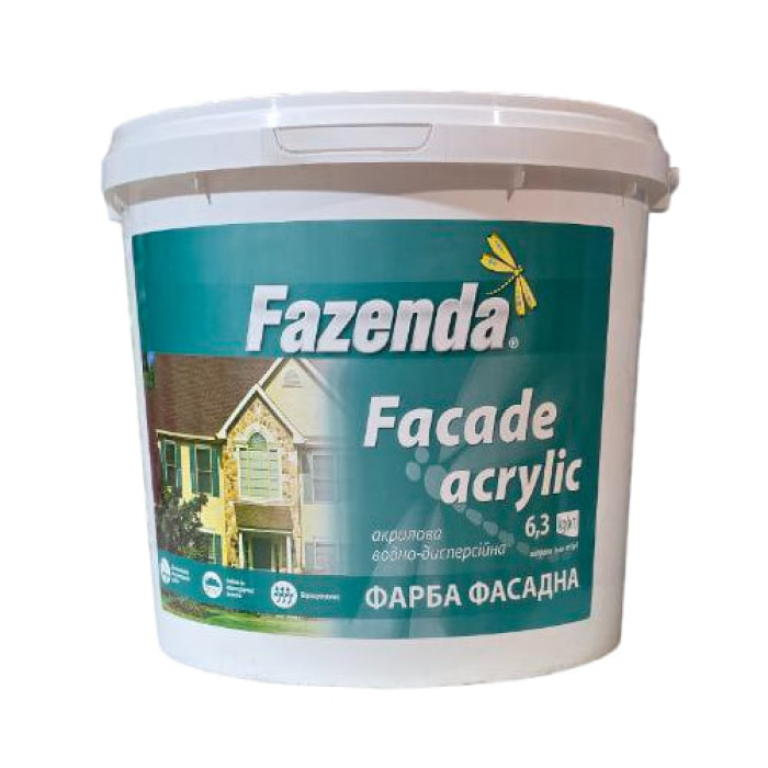 Краска фасадная FAZENDA facad acrylic 6,3 кг