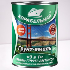 Грунт-эмаль "3 в 1" Корабельная черная (0,9)
