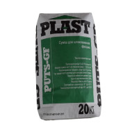 Шпаклевка фасадная цементная PLAST PUTS-GF (20 кг) серая финишная