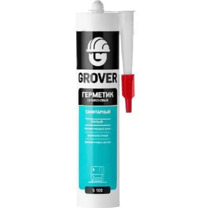 Силикон санитарный GROVER, белый 310 мл
