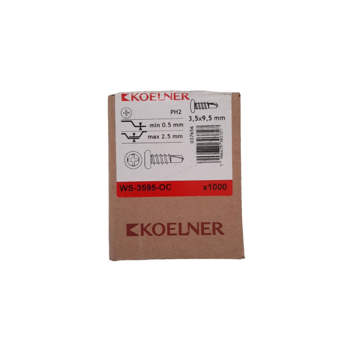 Тексы KOELNER 3,5*9,5 (1000шт)